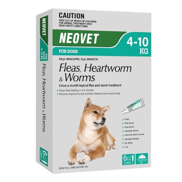 Neovet for Dogs 4 to 10 Kg (AQUA) 6 Pack