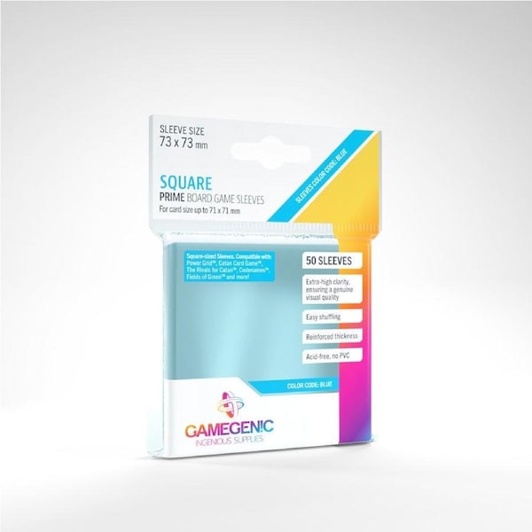 Gamegenic PRIME Square-Sized Sleeves (73x73mm)