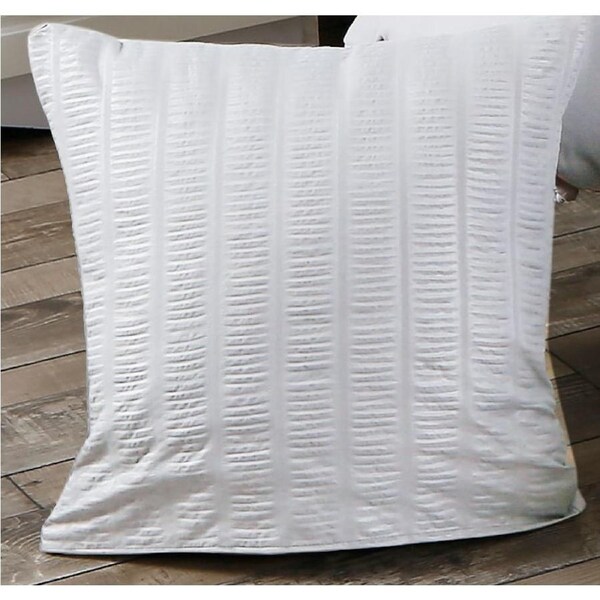 Super Soft Premium Seersucker Cushion Covers - White