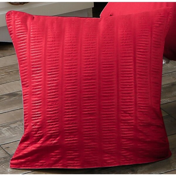 Super Soft Premium Seersucker Cushion Covers - Red