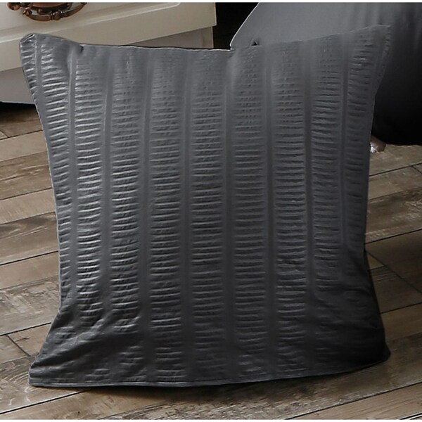 Super Soft Premium Seersucker Cushion Covers - Charcoal
