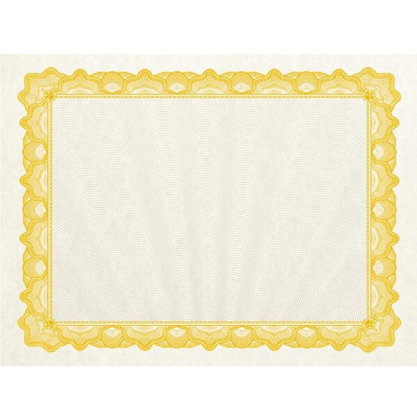 Premium Certificate Award Parchment Paper A4 Gold Border 90GSM 25 Sheets