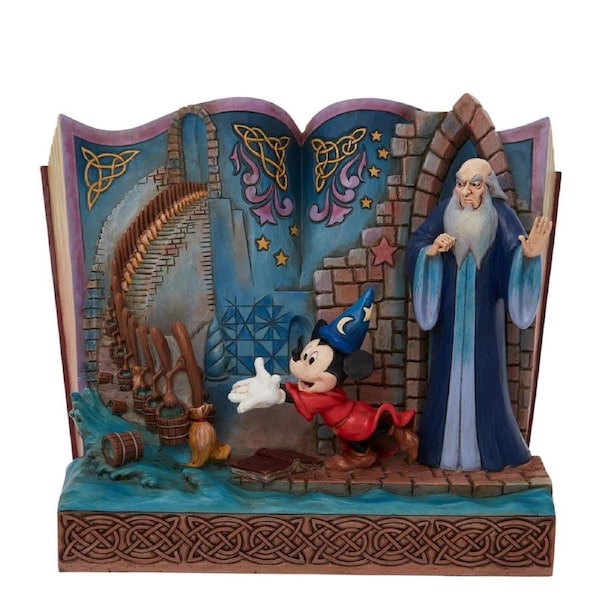 Disney Traditions by Jim Shore - Sorcerer Mickey Fantasia Storybook Figurine 16.5cm