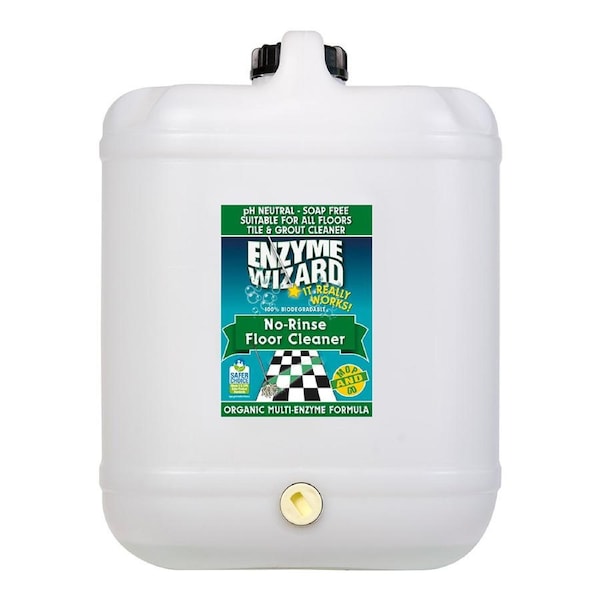 Enzyme Wizard No-Rinse All Floor Tile & Grout Grease/Oil Cleaner Soap-Free 20L