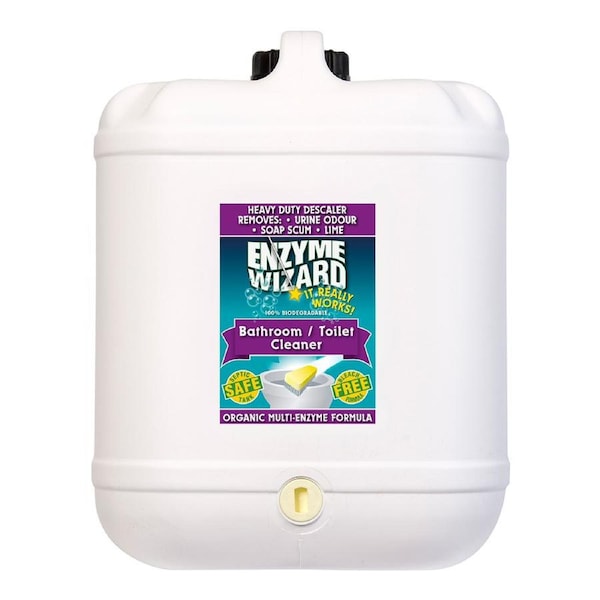 Enzyme Wizard Bathroom Toilet Bowl/Bathutb Odour/Scum/Lime Cleaner/Descaler 20L