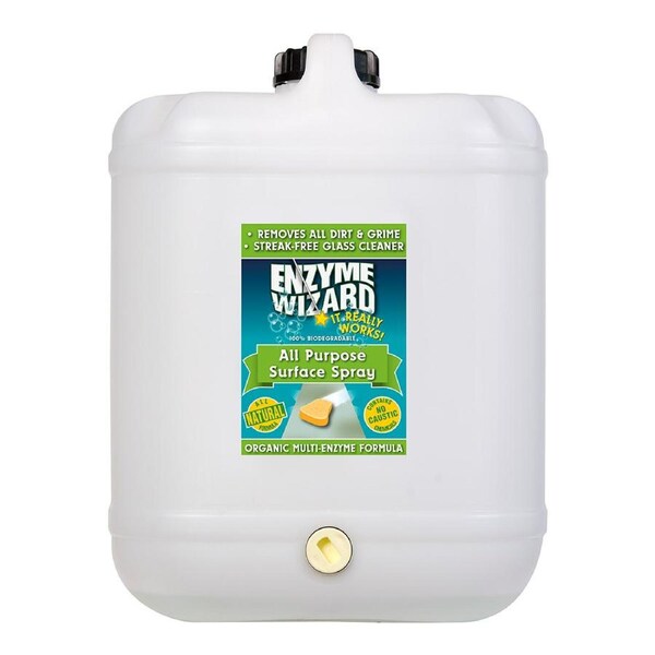 Enzyme Wizard All Purpose Dirt & Grime Streak Free Kitchen Surface Cleaner 20L