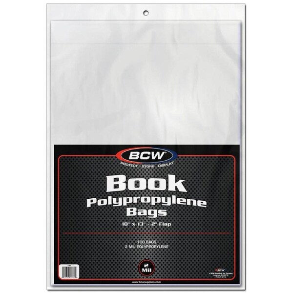 BCW Book Bags (10 x 13) (100 Bags Per Pack)