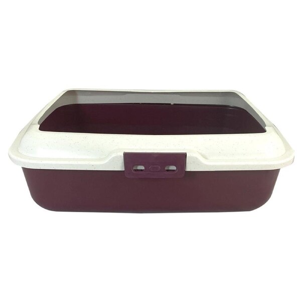 Showmaster Rectangular Size Reusable Plastic Pet/Cat Bathroom Litter Tray w/ Rim
