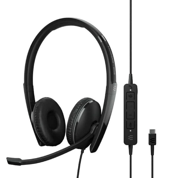 EPOS - SENNHEISER ADAPT 160T ANC USB-C On-ear double-sided USB-C headset with ANC, certified for Microsoft Teams