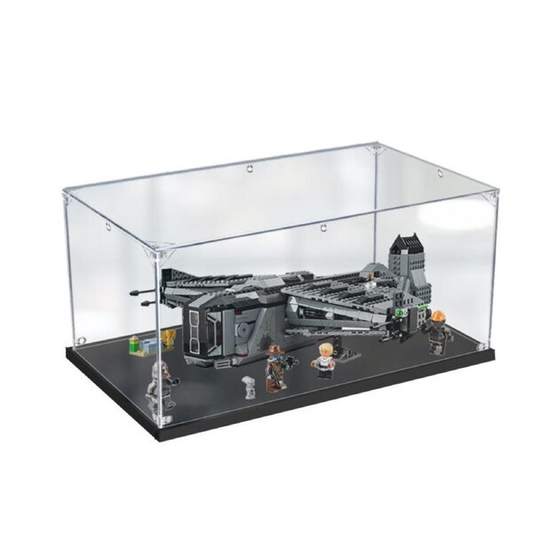 Acrylic Display Case for LEGO 75323 Star Wars The Justifier Figure Storage Box Dust Proof Glue Free