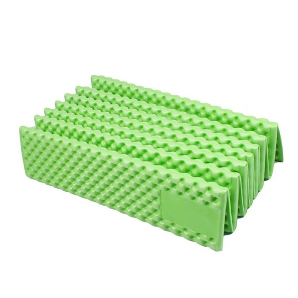 Nevenka Outdoor Foam Camping Mat Sleeping Pad in Tent Dampproof Mattress-Green