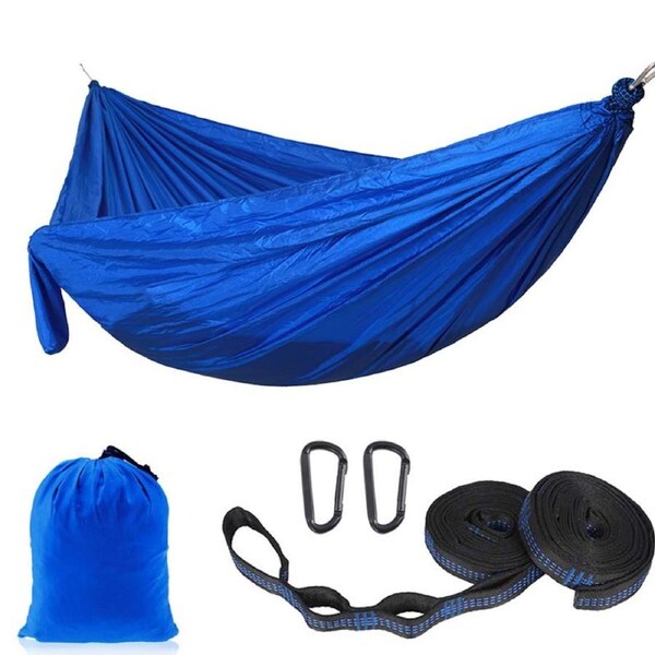 Nevenka Camping Portable Hammocks with 2 Tree Straps for Travel Beach Backyard-Sapphire