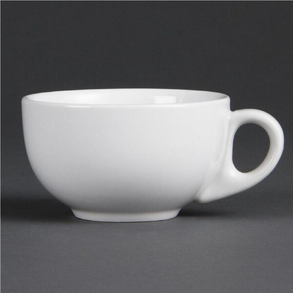 Olympia Whiteware Cappuccino Cup - 7oz (Box 12)