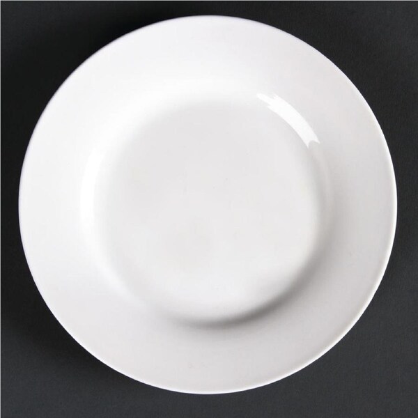 Olympia Lumina Wide Rimmed Round Plate - 152mm 6'' (Box 6)