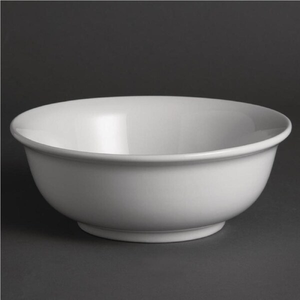 Olympia Whiteware Salad Bowl - 20cm 8" (Box 6)