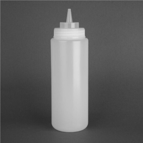 EDLP - Vogue Wide Neck Heavy Duty Sauce Bottle - 900 ml- clear