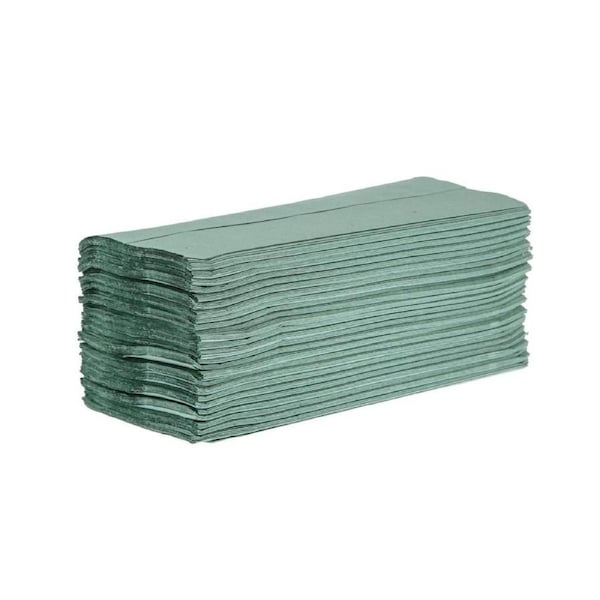 EDLP - Jantex Green Z Fold Hand Towels 1ply (Pack 12 x 250sheets)