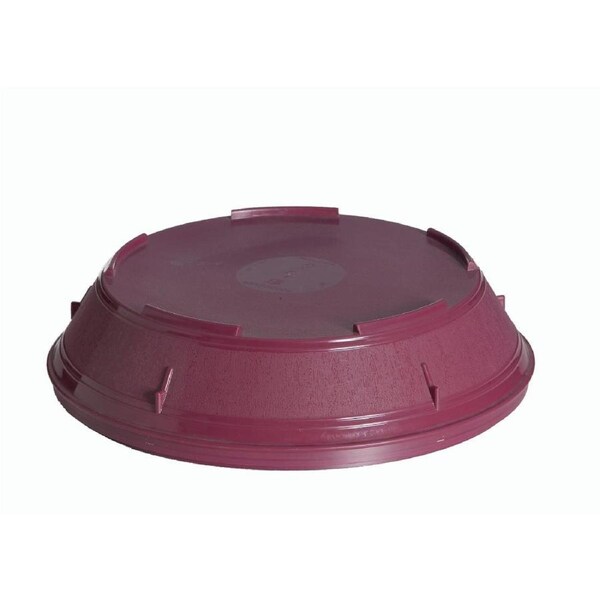 KH Healthcare Plate Cover Insulated PP Burgandy (#1) (Box 6)