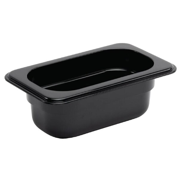 Vogue Black Polycarbonate - GN 1/9 65mm