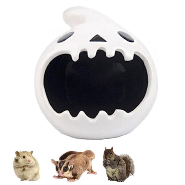 Nevenka Small Animal House Ghost Shape Ceramic Hideout