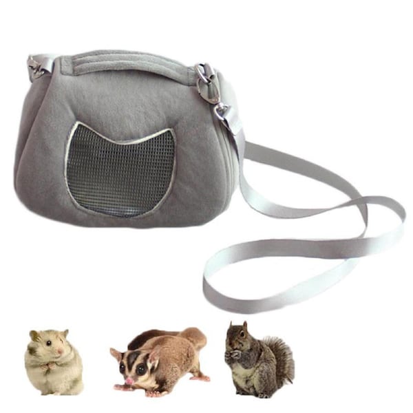 Nevenka Portable Pet Outgoing Carrier Bags with Adjustble Shoulder Strap-Grey
