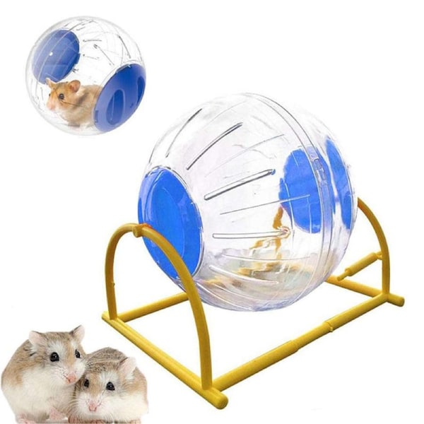Nevenka Cute Hamster Running Ball Silent Exercise Wheel-Blue