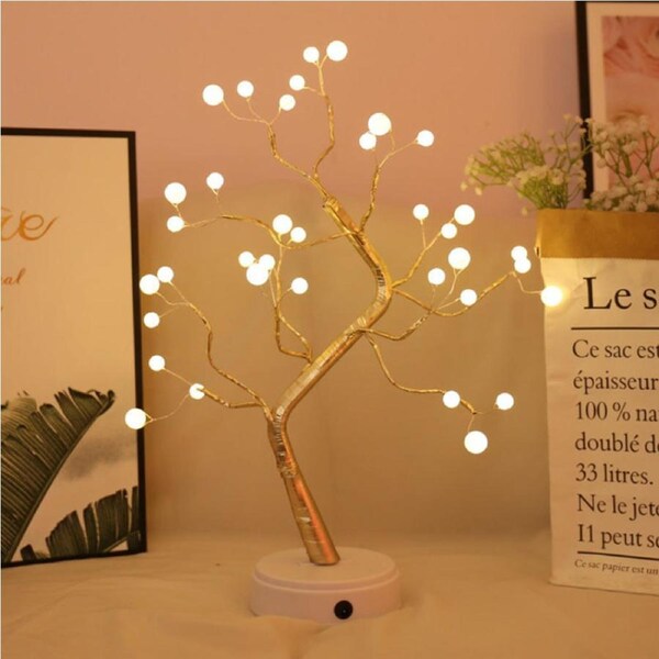 LED Tree Light - 36 Led Pearl Light - Warm White - Enhance your Home with this Pretty LED Tree Light - Create a Cosy Environment at Home