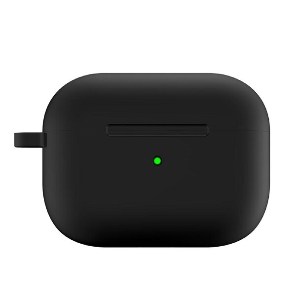 ZUSLAB AirPods Pro 2 Case Silicone Skin Shockproof Full Protective Cover Supports Wireless Charging with Durable Carabiner for Apple (2022) - Black