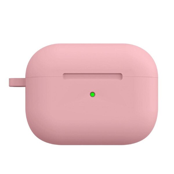 ZUSLAB AirPods Pro 2 Case Silicone Skin Shockproof Full Protective Cover Supports Wireless Charging with Durable Carabiner for Apple (2022) - Pink