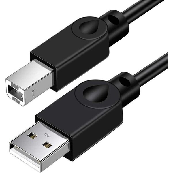 Printer Cable 5M/16.4FT,USB Printer Cable USB 2.0 Type A Male to B Male Scanner Cord High Speed Compatible for Epson HP Canon Lexmark,DeskJet/Envy,etc
