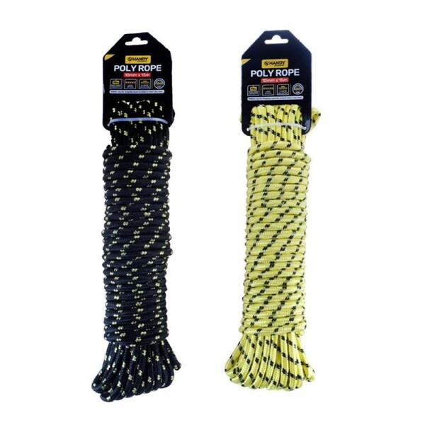Ozoffer Handy Hardware 5PK Polyrope Braided Lightweight Pliable Heavy Duty 8m