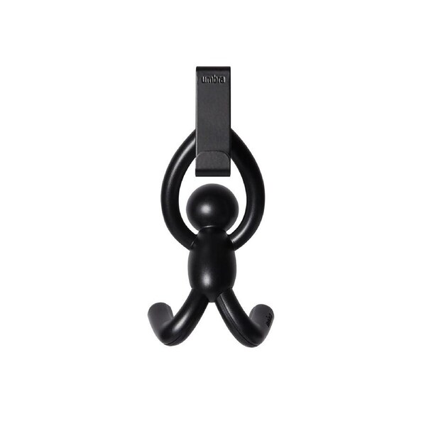 Umbra Buddy Over The Door Cabinet Hook (set of 2) Black 6x7x13cm