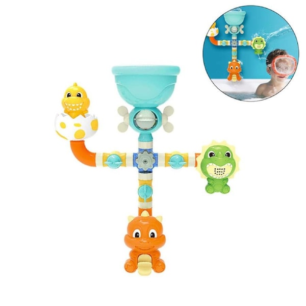 Nevenka Dinosaur Sprinkler Bath Toys Bathtub Rotating Spray Water for Baby