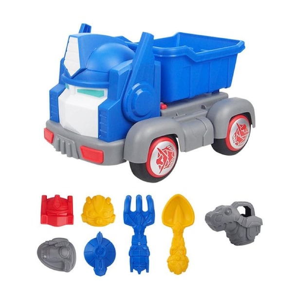 Nevenka 8 Pcs Kids Beach Toy Set with Large ATV Shovel for Beach Park-Blue