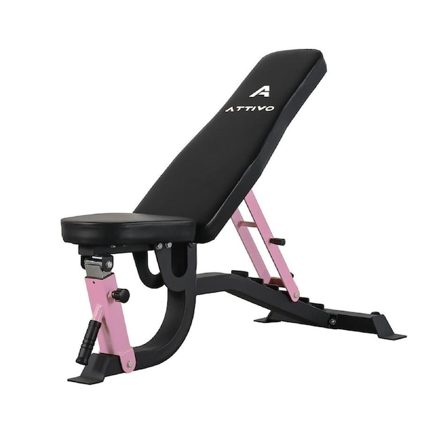 ATTIVO L2 Adjustable Weight Bench Semi Commercial - Pink