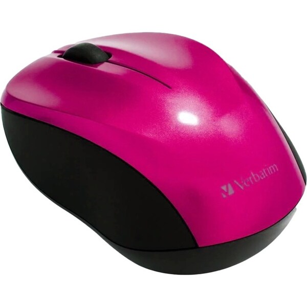 Verbatim Go Nano Wireless Bluetooth Light Weight Portable Battery Mouse Hot Pink