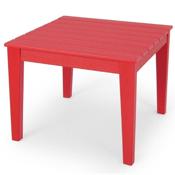 Giantex Square Kids Table Toddler Activity Play Study Desk Indoor & Outdoor Children Furniture for Boys & Girls Red