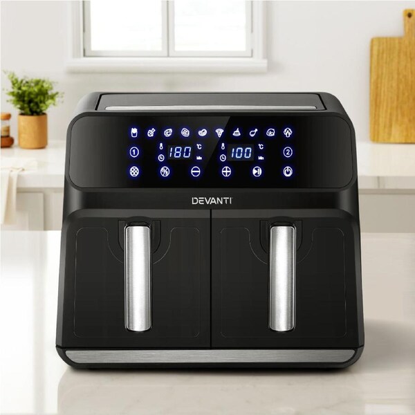 8L Devanti Dual Zone Air Fryer