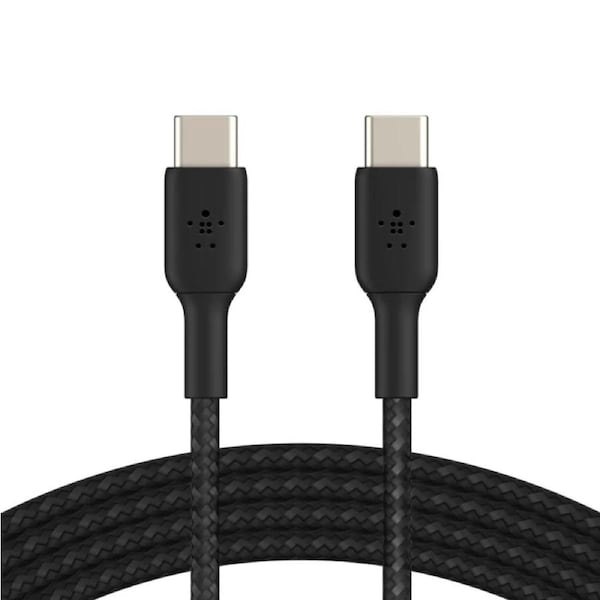 Belkin BoostCharge Braided USB-C to USB-C Cable (1M) - Black