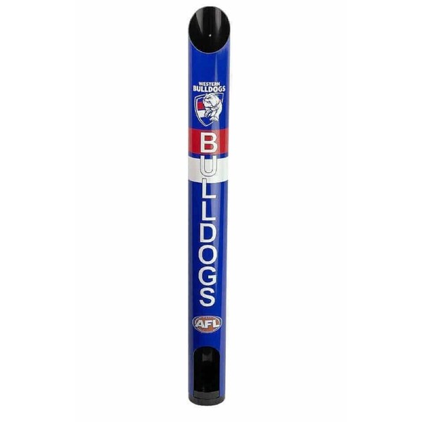 AFL Stubby Cooler Dispenser - Western Bulldogs - Fits 8 Cooler Wall Mount