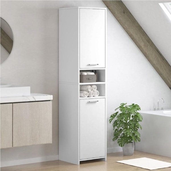 ALFORDSON Bathroom Cabinet Storage Tall Slim Cupboard White