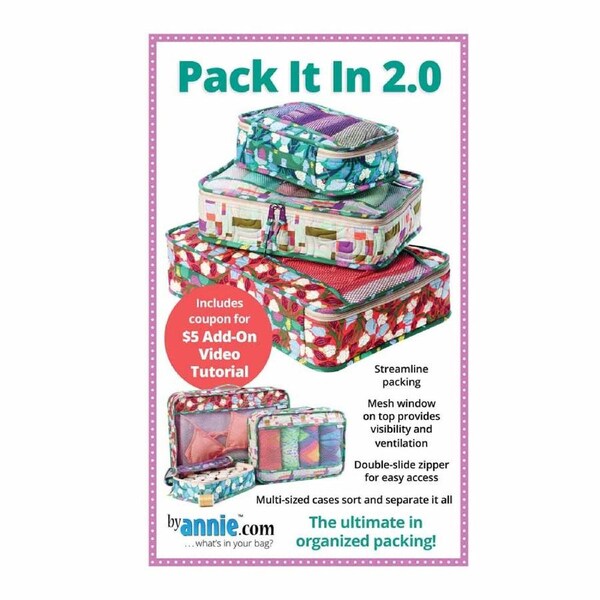 Quilting Sewing Patchwork By Annie Pack It In 2.0 Pattern Only