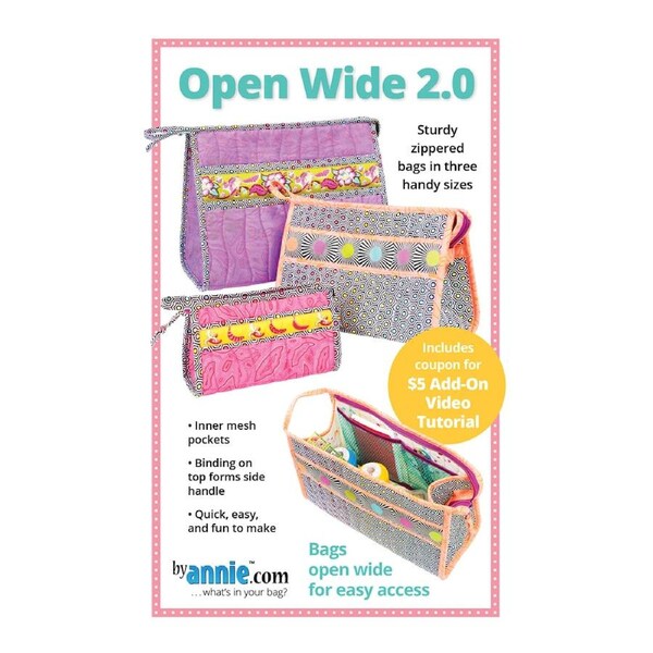 Quilting Sewing By Annie Open Wide 2.0 Pattern Only