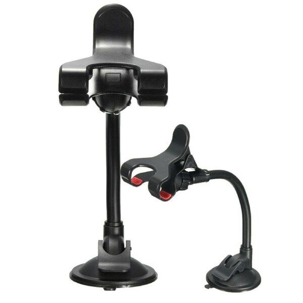 Ozoffer 2x Universal 360? Rotation Car Windshield Phone Mount Holder Long Arm GPS Cradle