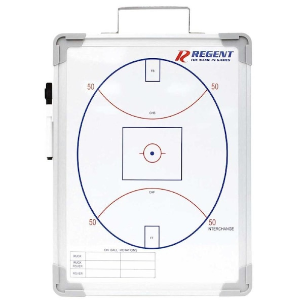 Regent Aussie Rules/Football Small Coaches Board Magnetic Tactic Whiteboard