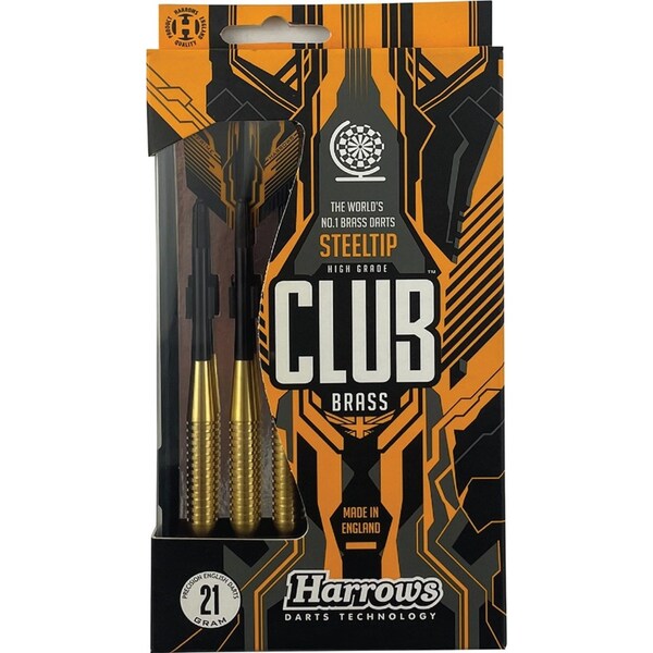 Harrows 21g Club Brass Darts w/ Slimpack Carry Case Beginners Sports Equipment