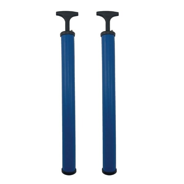 2x Regent Double Action Air Pump Balls/Bicycle Tires Inflator w/ Needles & Hose