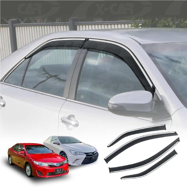WeatherShields for Toyota Camry 2012-2017 Petrol/Hybrid Car Accessories Weather Shields Wind Deflectors Window Sun Visor