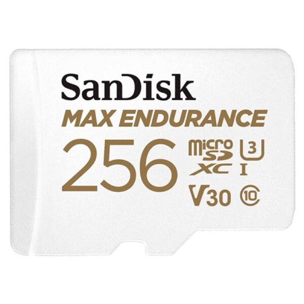 Sandisk Max Endurance 256GB V30 Micro SD Card w Adaptor