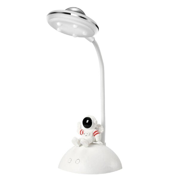 XYD D7 Astronaut Desk Lamp Table Lamp Creative Projector with Phone Holder in White